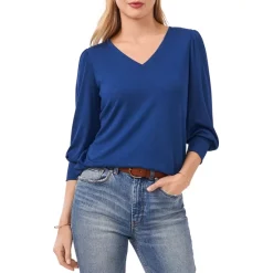 Brand new 🤩 VINCE CAMUTO V Neck Top Deep Blue 💯 -VINCE CAMUTO Sales unnamed file 102