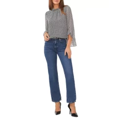 Cheap 👏 VINCE CAMUTO Printed Ruffled Sleeve Blouse New Ivory 👍 -VINCE CAMUTO Sales unnamed file 124