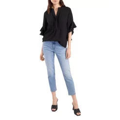 Deals 💯 VINCE CAMUTO Split Neck Ruffle Sleeve Blouse Pomegranite Pink ✔️ -VINCE CAMUTO Sales unnamed file 18