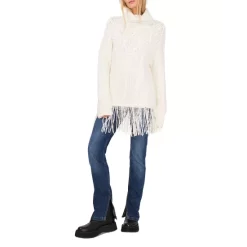 Discount 🛒 VINCE CAMUTO Turtleneck Cable Knit Sweater With Fringe Antique White ✔️ -VINCE CAMUTO Sales unnamed file 195