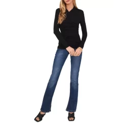 Discount ⭐ VINCE CAMUTO Crossover Ruched Top Rich Black ✨ -VINCE CAMUTO Sales unnamed file 219