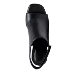 Budget 😍 VINCE CAMUTO 👩 Women's Anglessi Square Toe Covered Front High Heel 🩴 Sandals Black 🔥 -VINCE CAMUTO Sales unnamed file 231