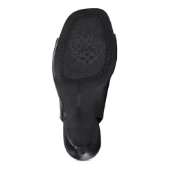 Budget 😍 VINCE CAMUTO 👩 Women's Anglessi Square Toe Covered Front High Heel 🩴 Sandals Black 🔥 -VINCE CAMUTO Sales unnamed file 236