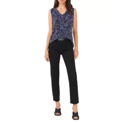 Best Pirce ⌛ VINCE CAMUTO Ruffled Sleeveless Top Blue Globe 🔥 -VINCE CAMUTO Sales unnamed file 239