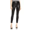 Best deal 👏 VINCE CAMUTO Faux-Leather Leggings Rich Black 🌟