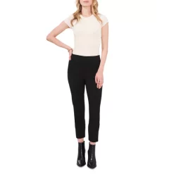Deals 🌟 VINCE CAMUTO Side Panel Straight Leg Trousers Rich Black ⌛ -VINCE CAMUTO Sales unnamed file 307