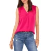Buy 🎁 VINCE CAMUTO Shirred High/Low Tank Pomegranite Pink 😍