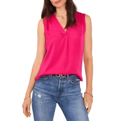 Buy 🎁 VINCE CAMUTO Shirred High/Low Tank Pomegranite Pink 😍