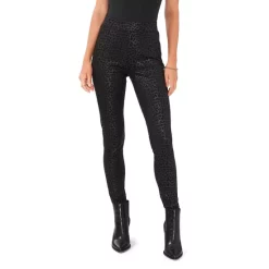 Best Sale π VINCE CAMUTO Tonal Patterned Leggings Rich Black β¨