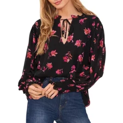 Brand new 😍 VINCE CAMUTO Floral Print Peasant Top Pomegranite Pink 😍 -VINCE CAMUTO Sales unnamed file 352