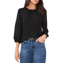 Deals π VINCE CAMUTO Puff Sleeve Top Rich Black π