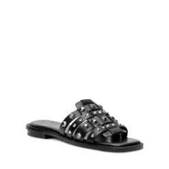 Cheap β¨ VINCE CAMUTO π© Women's Neverna Square Toe Studded Woven Slide π©΄ Sandals Canyon π₯