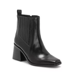 Cheapest ✨ VINCE CAMUTO 👩 Women's Sojetta Square Toe High Heel Booties White 😀