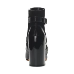 Coupon 👍 VINCE CAMUTO 👩 Women's Erillie Almond Toe Decorate Buckle High Heel Booties Black 👏 -VINCE CAMUTO Sales unnamed file 468