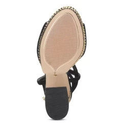 Flash Sale 🔥 VINCE CAMUTO 👩 Women's Inna Almond Toe Crystal Studded High Heel Platform 🩴 Sandals Crimson 💯 -VINCE CAMUTO Sales unnamed file 493