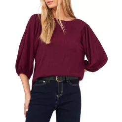 Best Sale ⌛ VINCE CAMUTO Puff Sleeve Top Rich Black ❤️ -VINCE CAMUTO Sales unnamed file 54