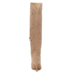 Cheapest ✔️ VINCE CAMUTO 👩 Women's Fimulie Pointed Toe Studded Over The Knee High Heel 🥾 Boots Tortilla 🛒 -VINCE CAMUTO Sales unnamed file 541