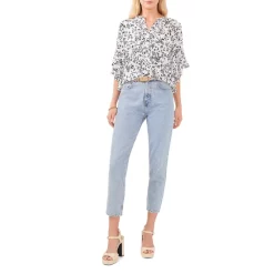 Budget 🌟 VINCE CAMUTO Floral Flutter Sleeve Pintuck Blouse New Ivory 😍 -VINCE CAMUTO Sales unnamed file 583