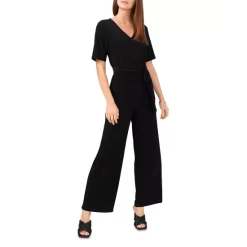 Discount βοΈ VINCE CAMUTO Elbow Sleeve V Neck Jumpsuit Rich Black π