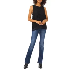 Top 10 ✨ VINCE CAMUTO Scalloped Hem Sleeveless Lace Top Rich Black 🥰 -VINCE CAMUTO Sales unnamed file 611