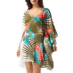 Budget π VINCE CAMUTO V Neck Caftan Cover Up Multi π