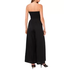 Hot Sale 🌟 VINCE CAMUTO Strapless Smocked Jumpsuit Rich Black ❤️ -VINCE CAMUTO Sales unnamed file 629