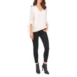 Cheapest 🌟 VINCE CAMUTO V Neck Clip Dot Top New Ivory ❤️ -VINCE CAMUTO Sales unnamed file 642