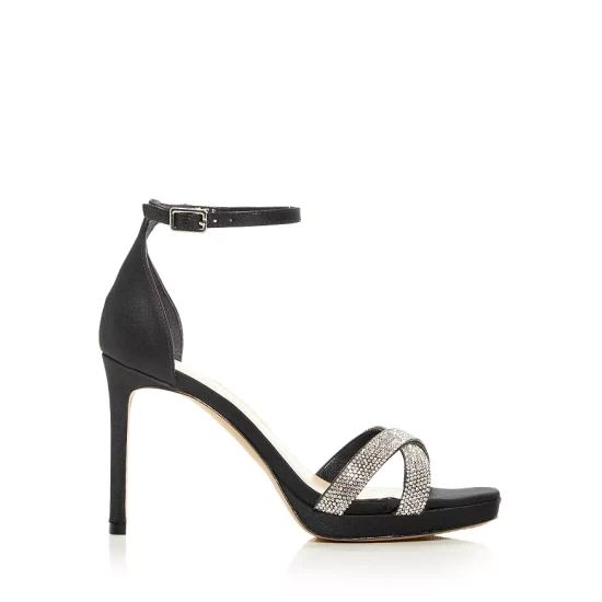 Outlet 💯 VINCE CAMUTO Kalvira2 Embellished High Heel 🩴 Sandals Milk Satin 😉 2 Outlet 💯 VINCE CAMUTO Kalvira2 Embellished High Heel 🩴 Sandals Milk Satin 😉 - Image 2