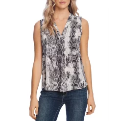Best Sale 🎁 VINCE CAMUTO Snake Print Tank Rich Black ⭐