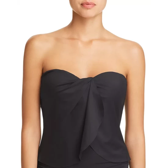 Discount β¨ VINCE CAMUTO Draped Bandeau Tankini Top Black π― 1 Discount β¨ VINCE CAMUTO Draped Bandeau Tankini Top Black π―