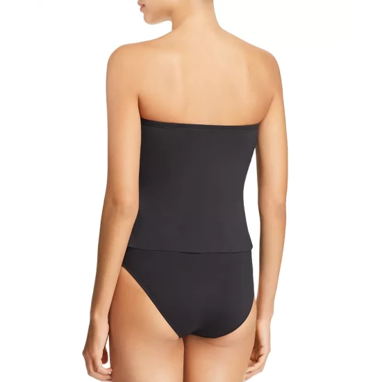 Discount β¨ VINCE CAMUTO Draped Bandeau Tankini Top Black π― 2 Discount β¨ VINCE CAMUTO Draped Bandeau Tankini Top Black π― - Image 2