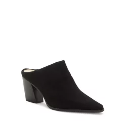 Deals 🌟 VINCE CAMUTO 👩 Women's Egwenny Pointed Toe Block Heel Mules Black 👍