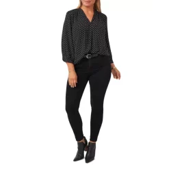 Budget 🎁 VINCE CAMUTO Plus Poetic Dots Blouse Rich Black 🎉 -VINCE CAMUTO Sales unnamed file 799