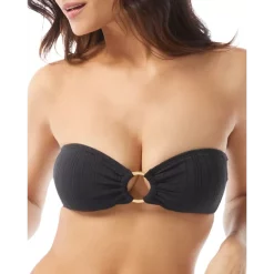 Budget π VINCE CAMUTO Ring Bandeau π Bikini Top Black π