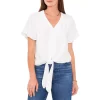 Best Pirce 🛒 VINCE CAMUTO Tie Front 👚 Shirt New Ivory ✔️