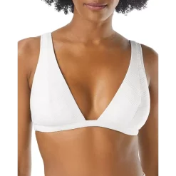 Promo π VINCE CAMUTO Ribbed Triangle π Bikini Top Ivory π