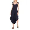 Best Pirce 🔥 VINCE CAMUTO Tie Strap Linen Jumpsuit Classic Navy 🥰