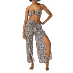 Buy ⌛ VINCE CAMUTO Wrap Tie Swim Cover Up Pants Black ✨