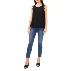 Best reviews of ❤️ VINCE CAMUTO Sleeveless Lace Trim Top Rich Black 🎉 -VINCE CAMUTO Sales unnamed file 878