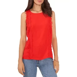 Best reviews of ❤️ VINCE CAMUTO Sleeveless Lace Trim Top Rich Black 🎉 -VINCE CAMUTO Sales unnamed file 879