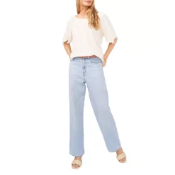 Best Pirce 👍 VINCE CAMUTO Metallic Print Crinkled Top New Ivory 🔔 -VINCE CAMUTO Sales unnamed file 883