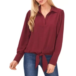 Top 10 😀 VINCE CAMUTO Tie Front Top Pine Forest 🥰 -VINCE CAMUTO Sales unnamed file 94